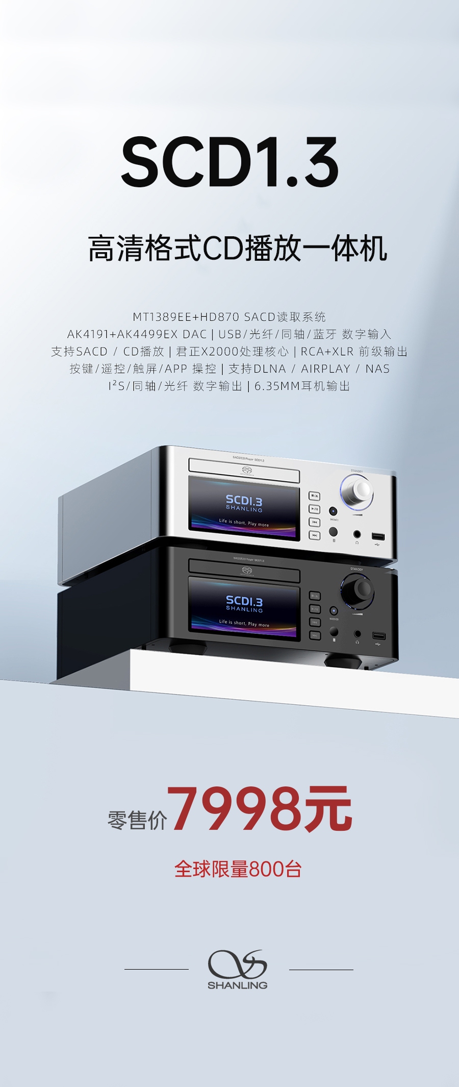 高清世界，由此開啟 | SCD1.3 高清格式SACD播放機重磅上市